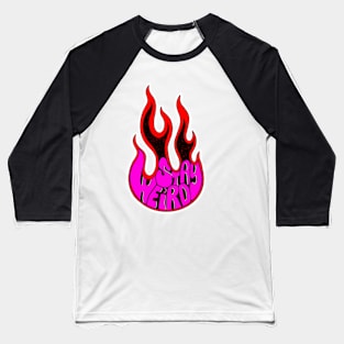 Stay Weird Flame Baseball T-Shirt